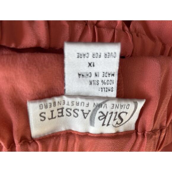 Silk Assets Diane Von Furstenberg 3 Piece Tunic Suit Sz XL 100% Silk Bohemian - Picture 11 of 11